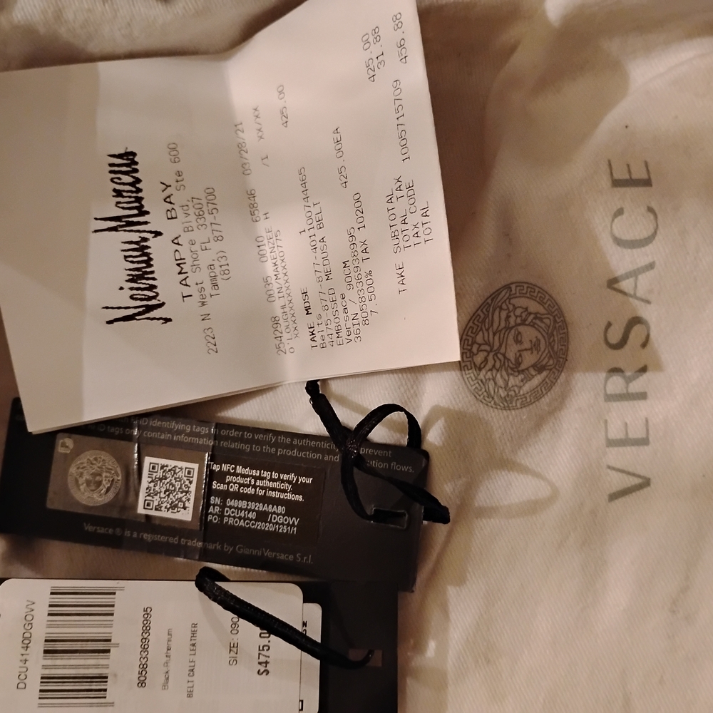 Versace Black Belt